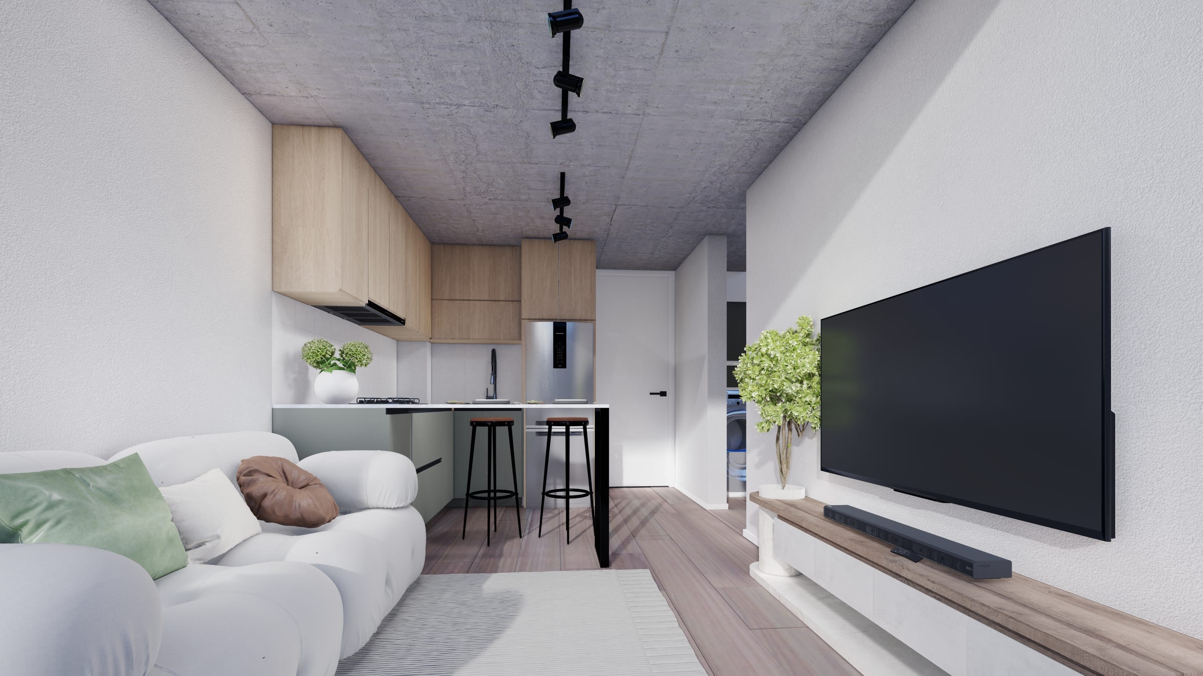 Iluminación y cielos — Apartamento Masurén — Interiorismo residencial