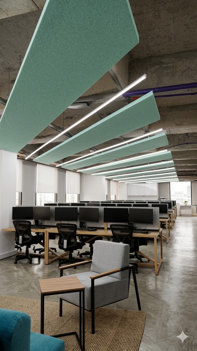Área de trabajo remodelada con nueva iluminación — Control Risk