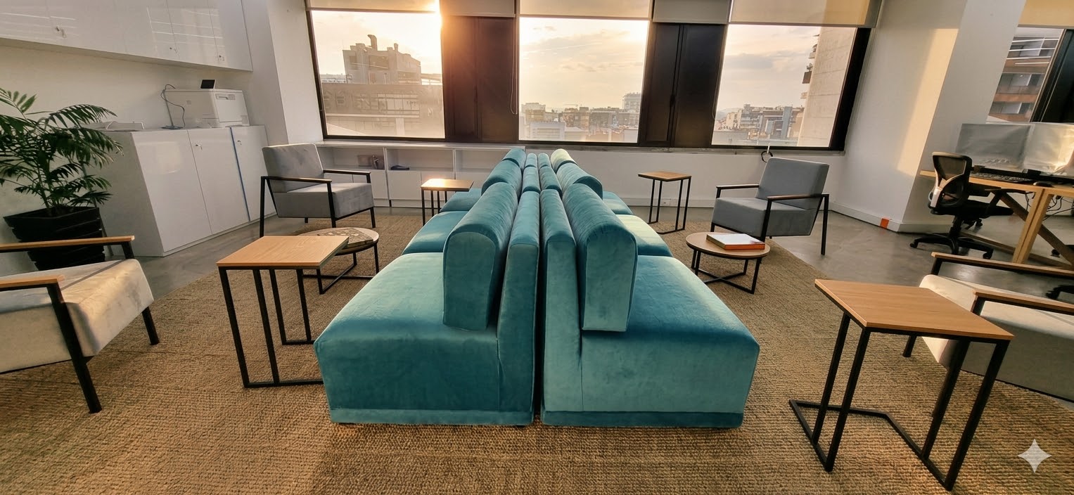Remodelación de oficinas corporativas Control Risk Bogotá — lobby y recepción renovados — APLOSS
