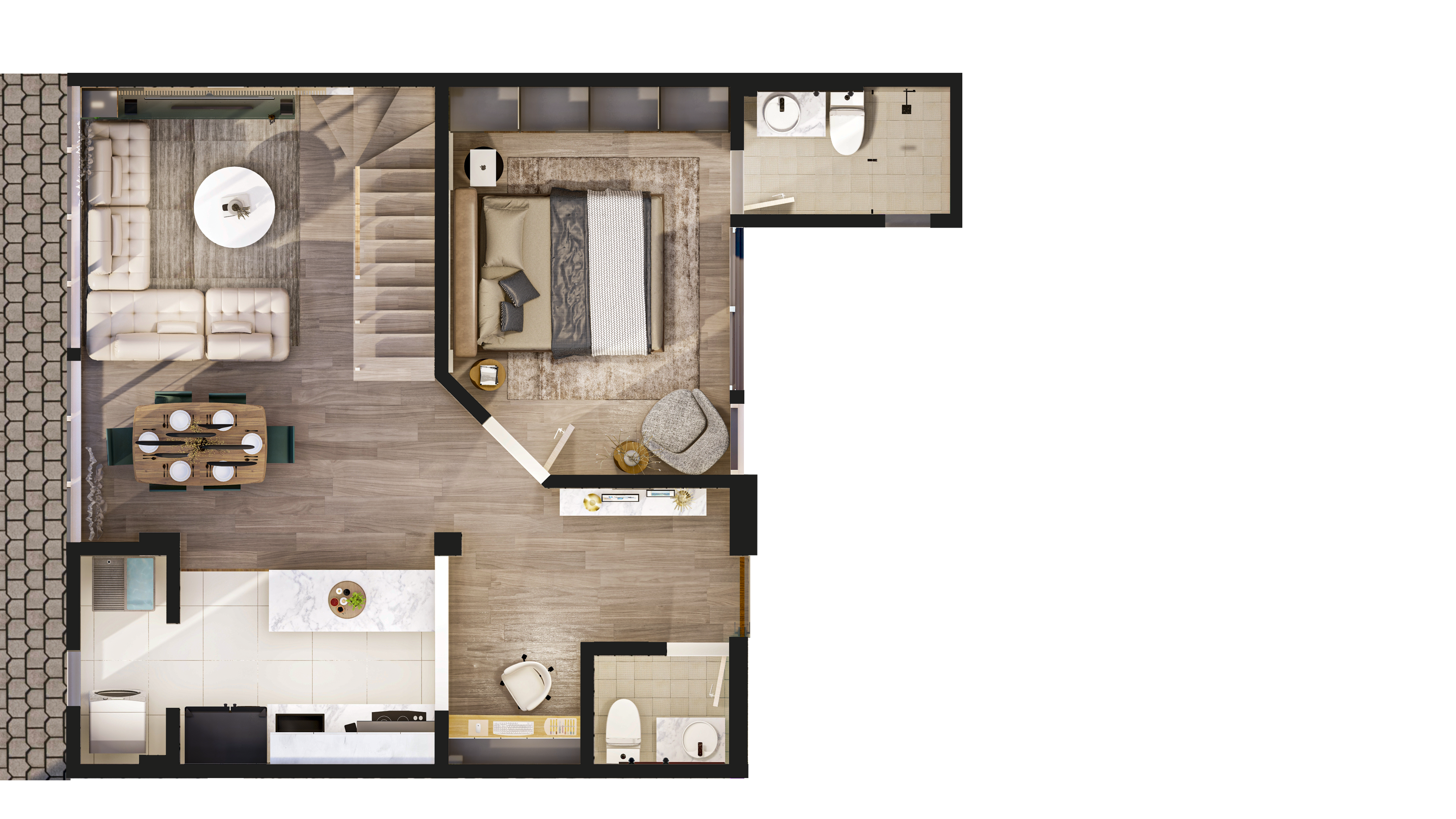 Diseño arquitectónico y renders proyecto residencial Monalisa Agenciar Bogotá — APLOSS
