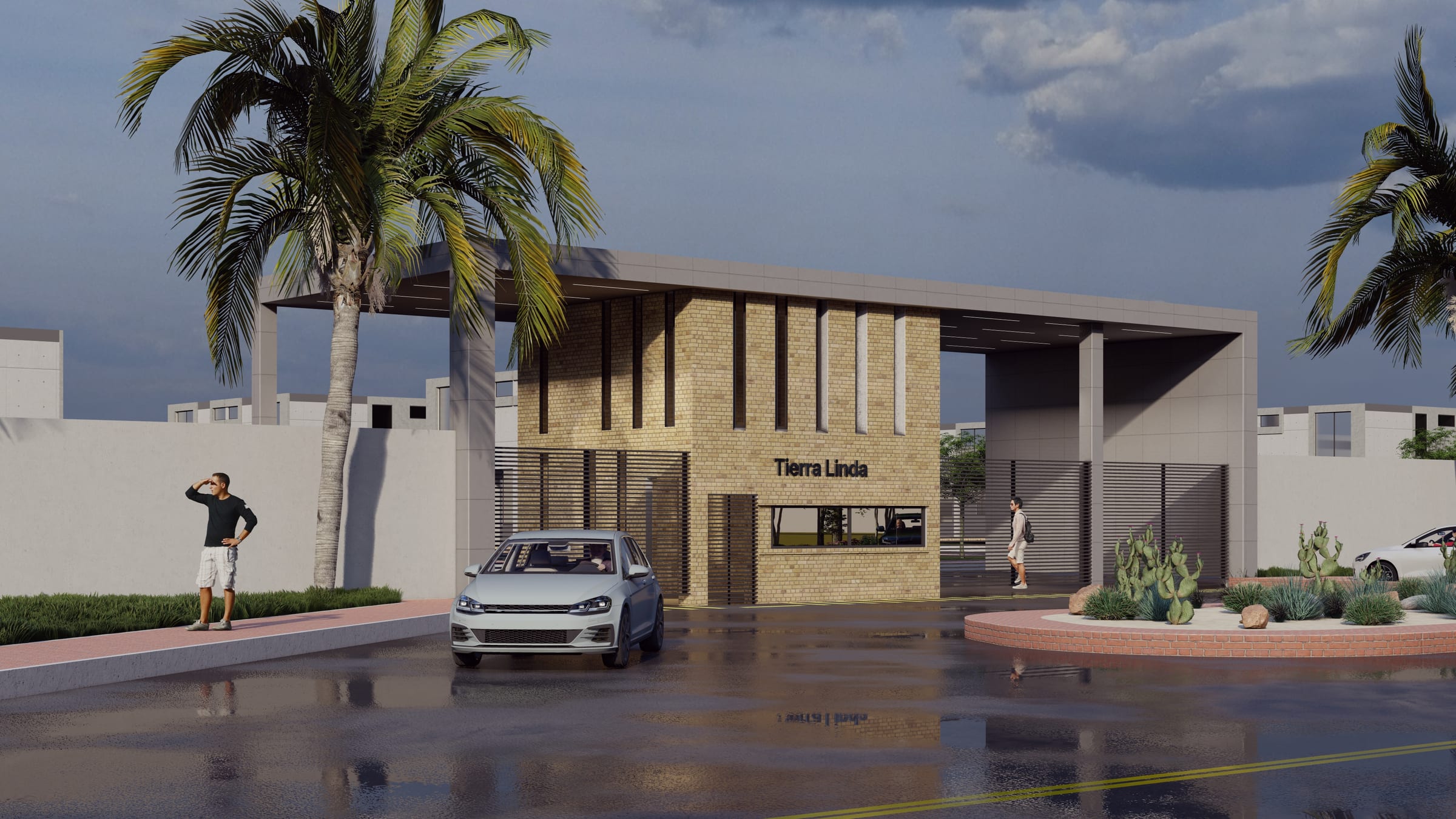 Zona terminada — Tierra Linda — Diseño de acceso y paisajismo — APLOSS